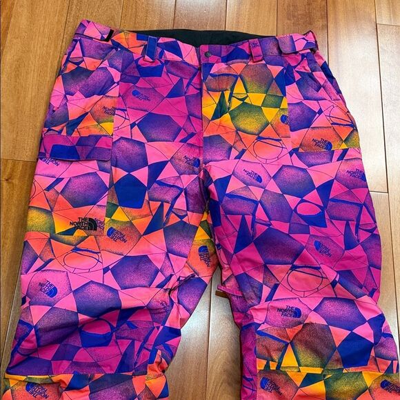 The North Face Women's Dryvent Pants Pink Magenta Insulated Freedom Ski Snow 3XL - Picture 2 of 12